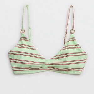Aerie Beach Babe Shine Rib Voop Bikini Top (Medium) NWT✨